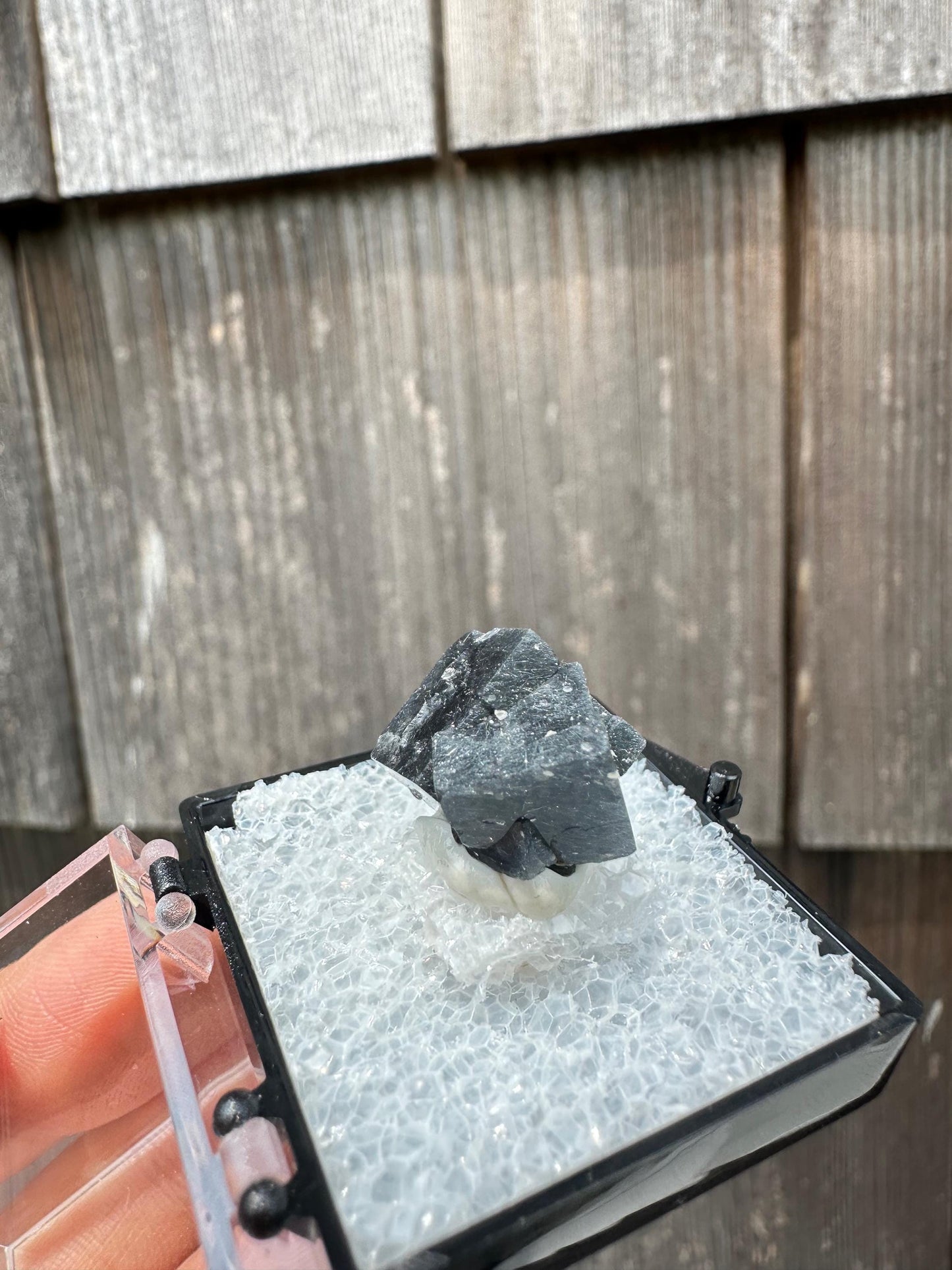 YGX Bismuthinite in Fluorite from China