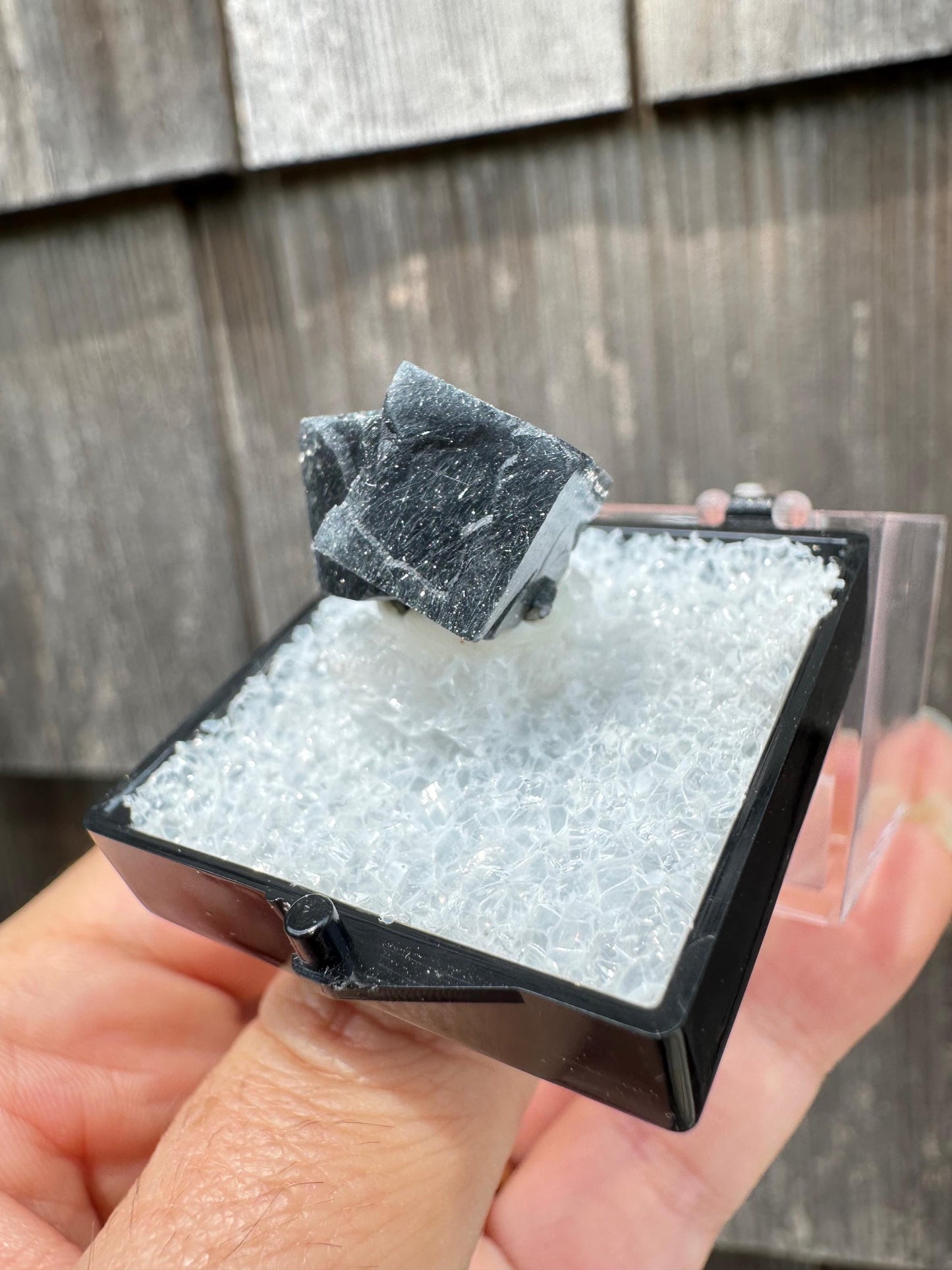YGX Bismuthinite in Fluorite from China