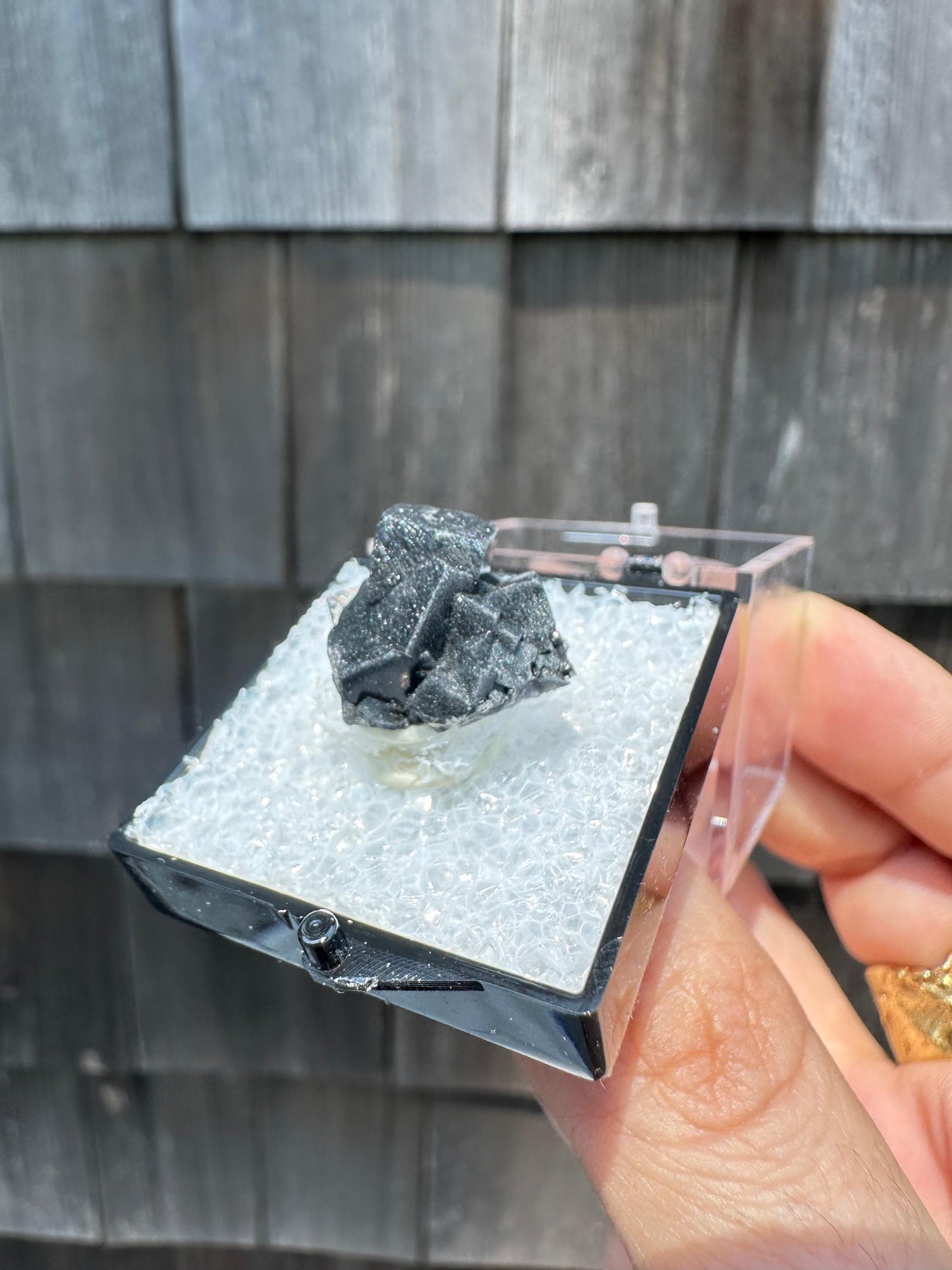 YGX Bismuthinite in Fluorite from China