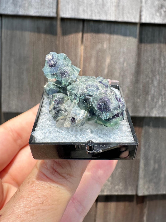 YGX Bismuthinite in Fluorite from China