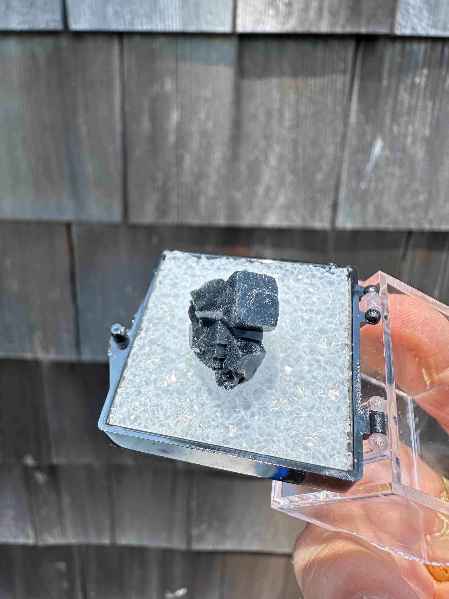 YGX Bismuthinite in Fluorite from China
