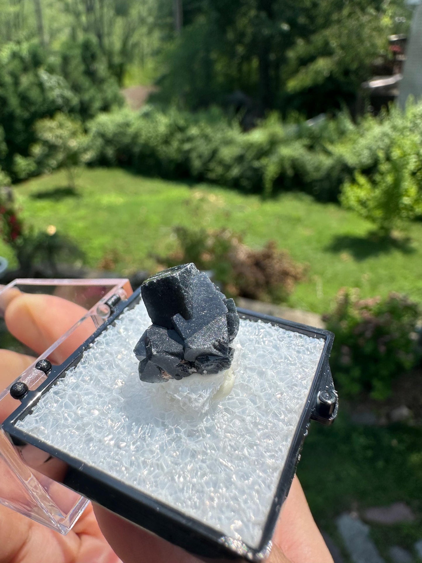 YGX Bismuthinite in Fluorite from China