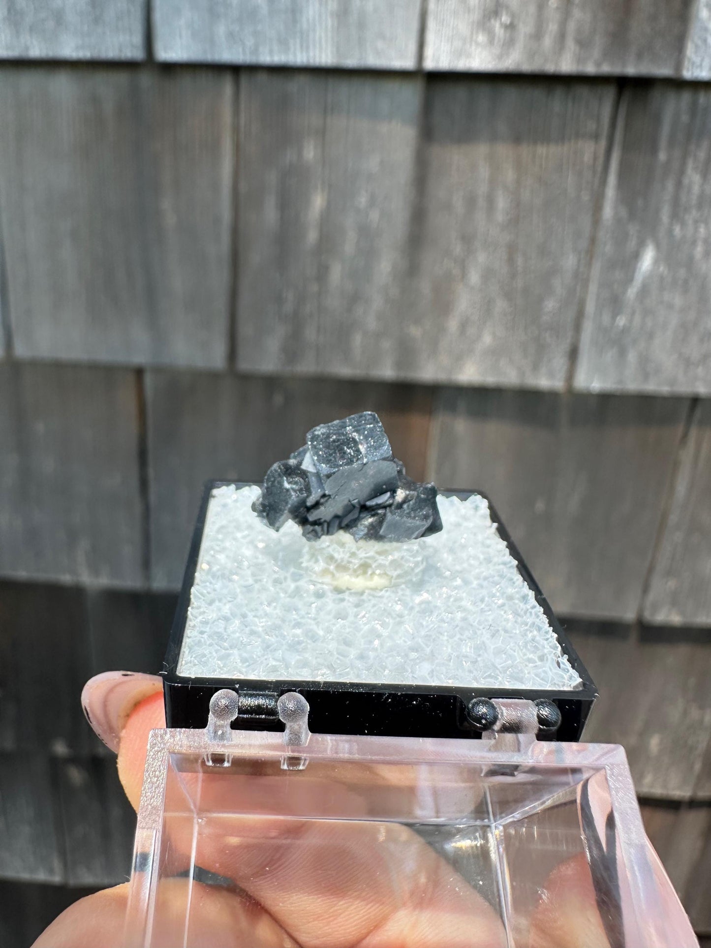 YGX Bismuthinite in Fluorite from China