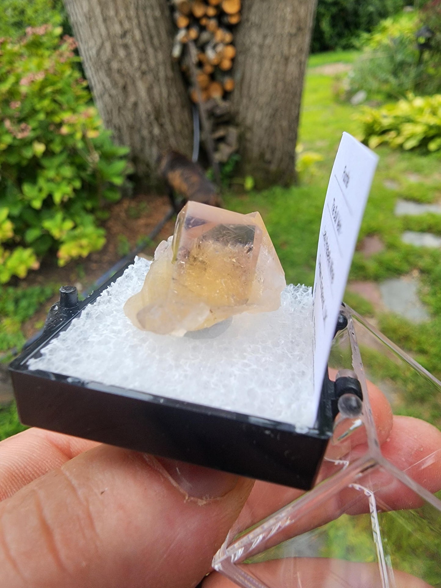 Yellow Fluorite from Bull Vein Pocket at Lady Annabella Mine UK