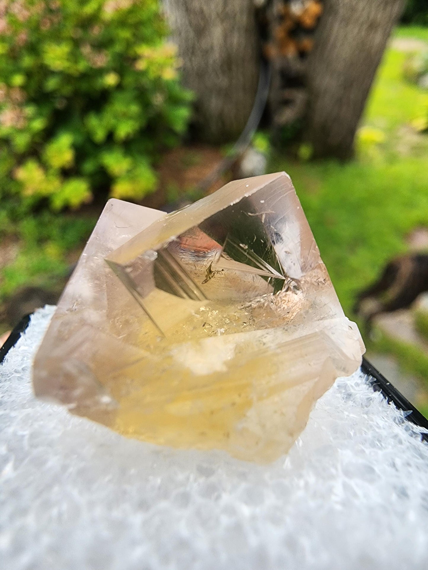 Yellow Fluorite from Bull Vein Pocket at Lady Annabella Mine UK