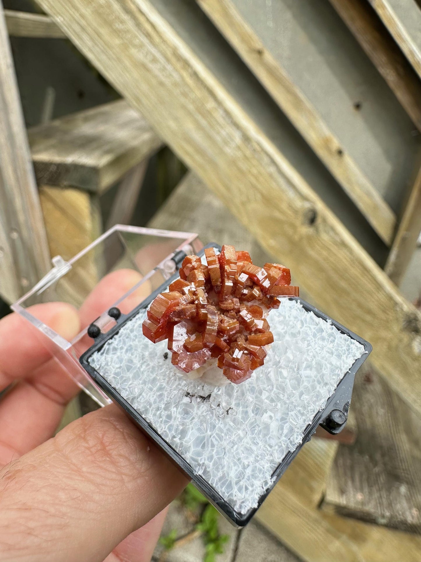 Bright Red Vanadinite Crystals from Morocco