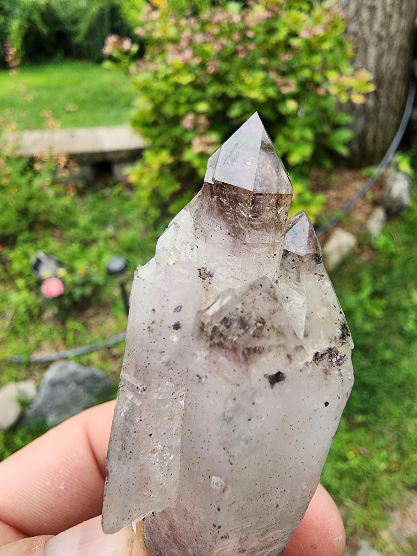 Smoky Amethyst Scepter with Hematite Inclusions from Chibuku Mine, Zimbabwe