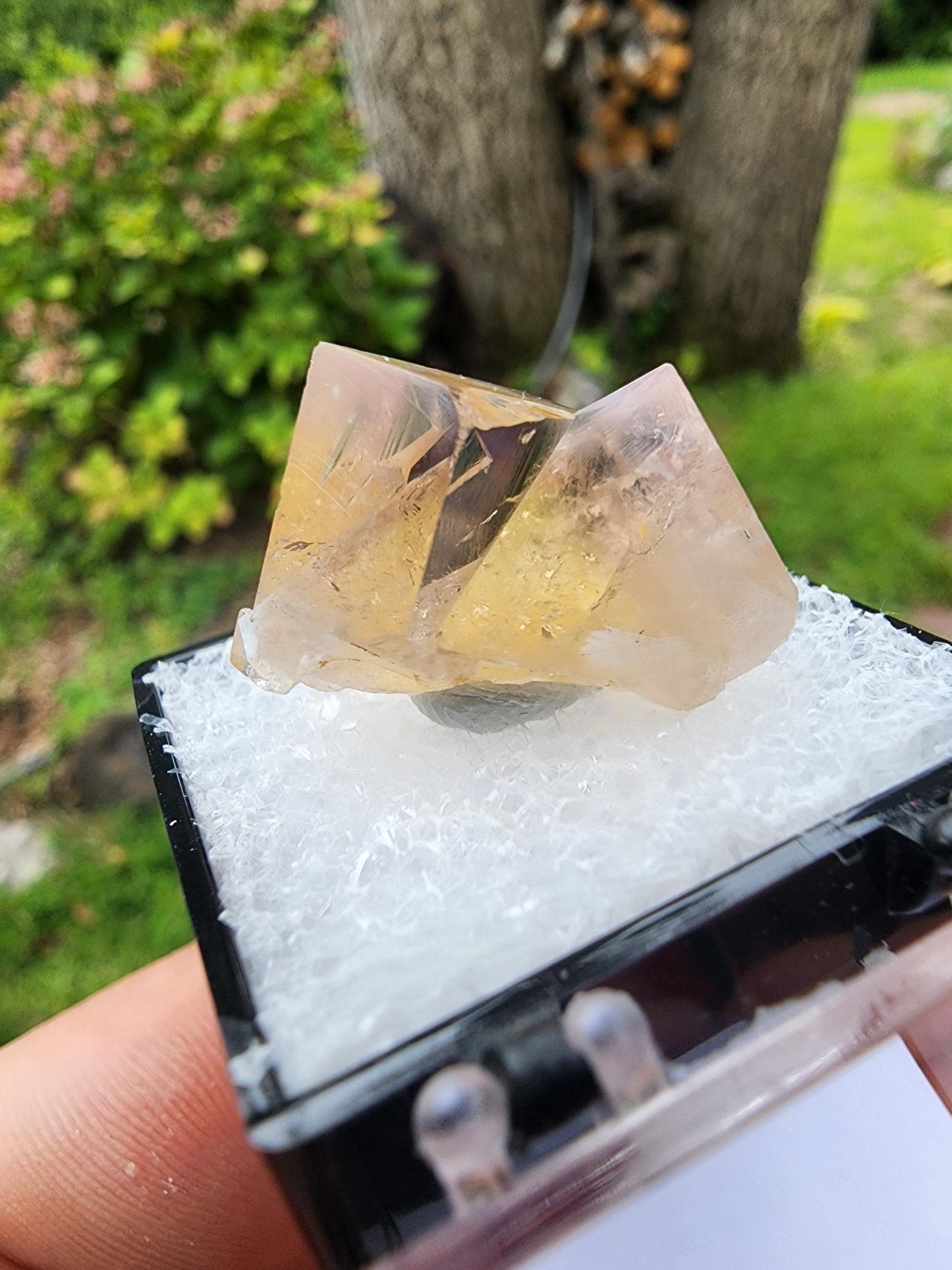Yellow Fluorite from Bull Vein Pocket at Lady Annabella Mine UK