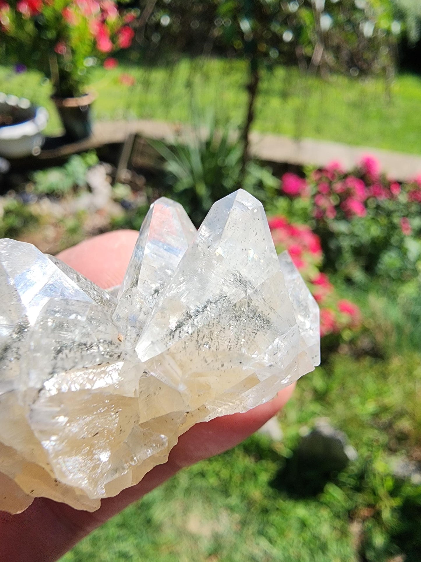 Marcasite Included Calcite from Linwood Mine Iowa USA